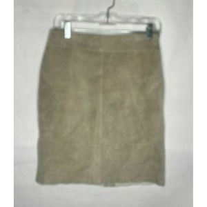 Express  Size 3/4 Tan Suede Leather Pencil
